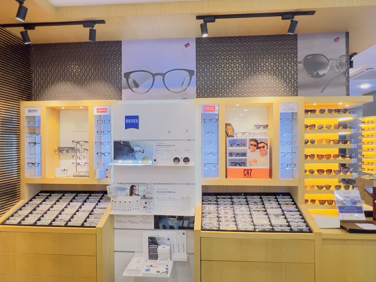 Premium eyewear frames available at Vision Plus Eye Care Kannur